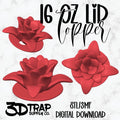 Flower Lid Topper STL/3MF
